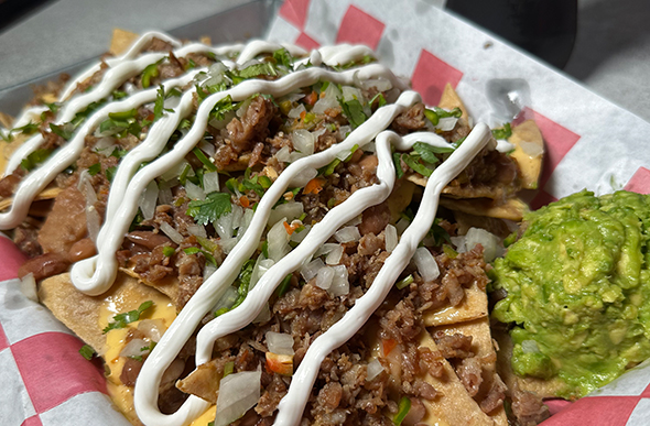 Nachos con carne en Apodaca