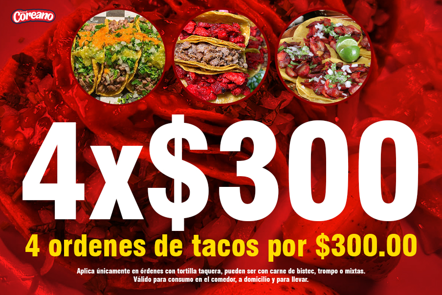 Promoción martes de tacos en apodaca